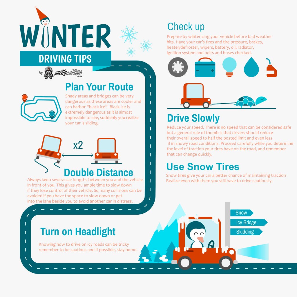 Winter Driving Tips Infographic